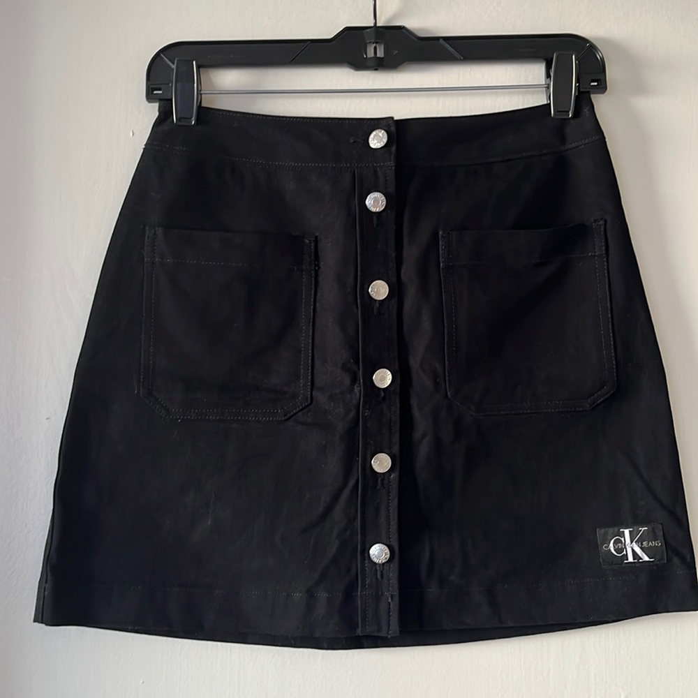 Calvin Klein button down mini skirt